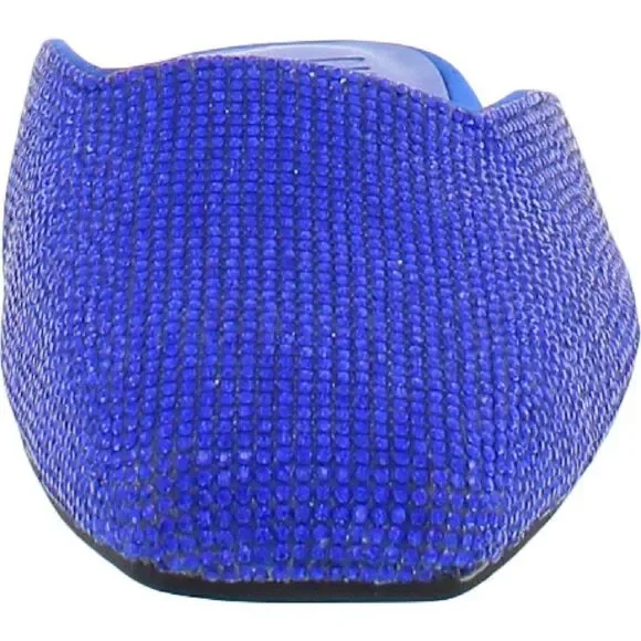 INC Womens Joslyn  Blue Crystal Backless Square Toe Mules Shoes NWT - Picture 2 of 3